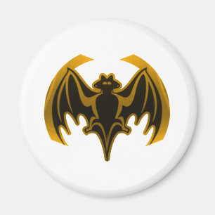 Bat Gold Das MUSEUM Zazzle Geschenke Magnet