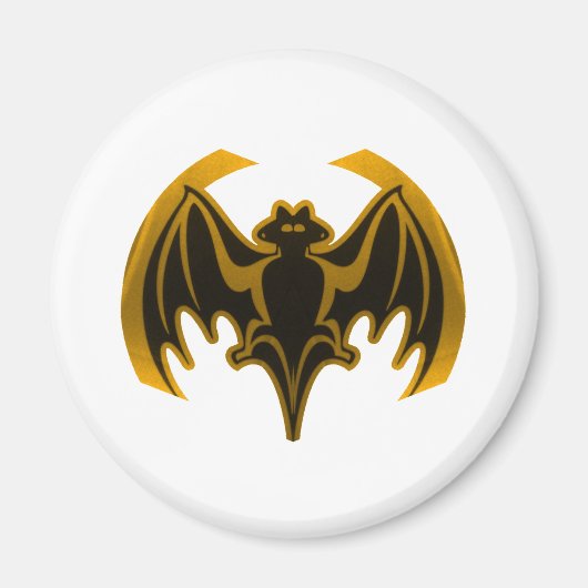 Bat Gold Das MUSEUM Zazzle Geschenke Magnet (Vorne)