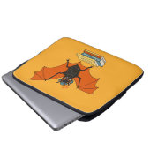 Bat Granny Book Lover Laptopschutzhülle (Vorne Knopf)