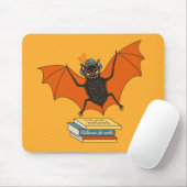 Bat Granny Book Lover Mousepad (Mit Mouse)