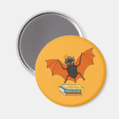 Bat Granny Niedliches Buch Lover Magnet (Vorderseite/Rückseite)
