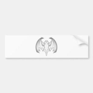 Bat Gray Inv MUSEUM Zazzle Geschenke Autoaufkleber