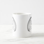 Bat Gray Inv MUSEUM Zazzle Geschenke Kaffeetasse (Mittel)