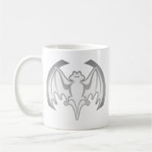 Bat Gray Inv MUSEUM Zazzle Geschenke Kaffeetasse (Links)