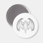 Bat Gray Inv MUSEUM Zazzle Geschenke Magnet (Vorderseite/Rückseite)