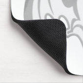 Bat Gray Inv MUSEUM Zazzle Geschenke Mousepad (Ecke)