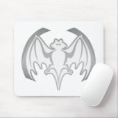 Bat Gray Inv MUSEUM Zazzle Geschenke Mousepad (Mit Mouse)