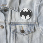 Bat Gray The MUSEUM Zazzle Geschenke Button (Beispiel)