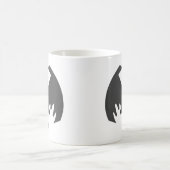 Bat Gray The MUSEUM Zazzle Geschenke Kaffeetasse (Mittel)