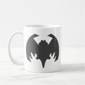 Bat Gray The MUSEUM Zazzle Geschenke Kaffeetasse (Links)