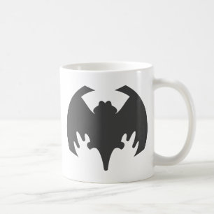 Bat Gray The MUSEUM Zazzle Geschenke Kaffeetasse