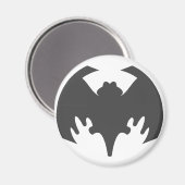 Bat Gray The MUSEUM Zazzle Geschenke Magnet (Vorderseite/Rückseite)