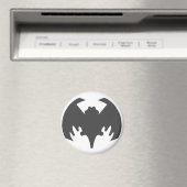 Bat Gray The MUSEUM Zazzle Geschenke Magnet (In Situ (Geschirrspüler))