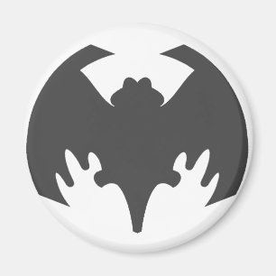Bat Gray The MUSEUM Zazzle Geschenke Magnet