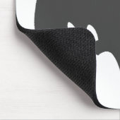 Bat Gray The MUSEUM Zazzle Geschenke Mousepad (Ecke)