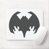 Bat Gray The MUSEUM Zazzle Geschenke Mousepad (Mit Mouse)