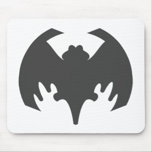 Bat Gray The MUSEUM Zazzle Geschenke Mousepad