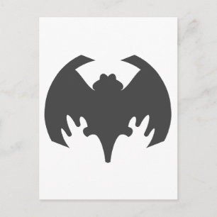 Bat Gray The MUSEUM Zazzle Geschenke Postkarte