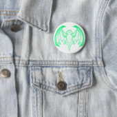 Bat Green Inv MUSEUM Zazzle Geschenke Button (Beispiel)