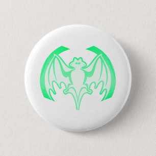 Bat Green Inv MUSEUM Zazzle Geschenke Button