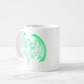 Bat Green Inv MUSEUM Zazzle Geschenke Kaffeetasse (Vorderseite Links)