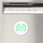 Bat Green Inv MUSEUM Zazzle Geschenke Magnet (In Situ (Geschirrspüler))