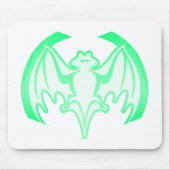 Bat Green Inv MUSEUM Zazzle Geschenke Mousepad (Vorne)