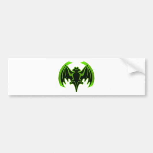 Bat Green MUSEUM Zazzle Geschenke Autoaufkleber (Vorne)