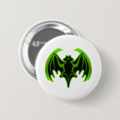 Bat Green MUSEUM Zazzle Geschenke Button (Vorne & Hinten)