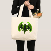 Bat Green MUSEUM Zazzle Geschenke Jumbo Stoffbeutel (Vorderseite (Produkt))