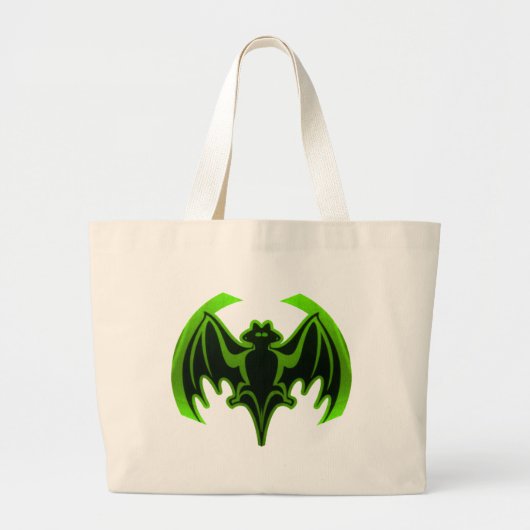 Bat Green MUSEUM Zazzle Geschenke Jumbo Stoffbeutel (Vorne)