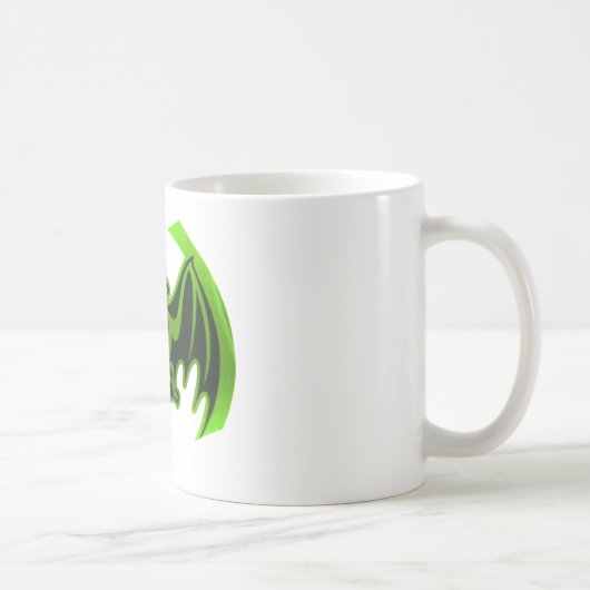Bat Green MUSEUM Zazzle Geschenke Kaffeetasse (Rechts)