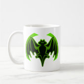 Bat Green MUSEUM Zazzle Geschenke Kaffeetasse (Links)