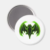 Bat Green MUSEUM Zazzle Geschenke Magnet (Vorderseite/Rückseite)