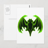 Bat Green MUSEUM Zazzle Geschenke Postkarte (Vorne/Hinten)
