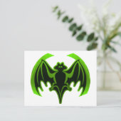 Bat Green MUSEUM Zazzle Geschenke Postkarte (Stehend Vorderseite)