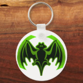 Bat Green MUSEUM Zazzle Geschenke Schlüsselanhänger (Vorderseite)