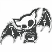 Bat Halloween Aufkleber (Vorderseite)