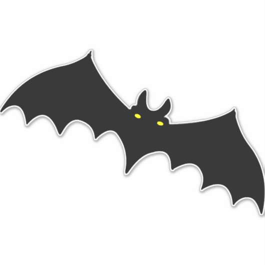 Bat halloween aufkleber (Vorderseite)