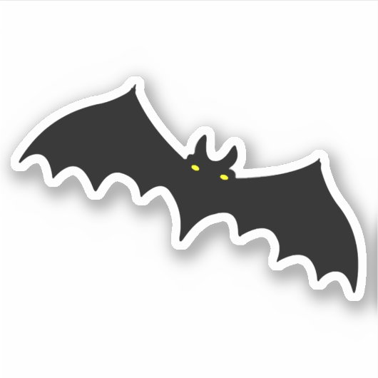BAT-halloween Aufkleber (Vorderseite)