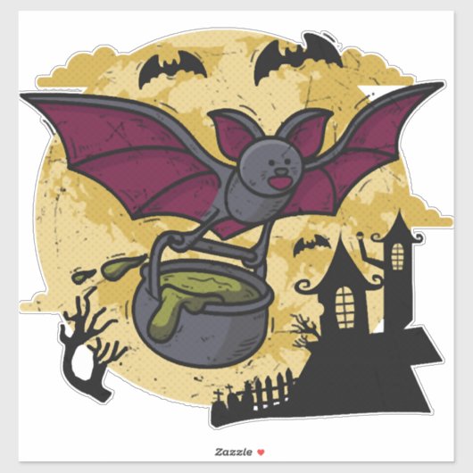 Bat Halloween Aufkleber (Blatt)