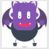 Bat halloween         aufkleber (Blatt)