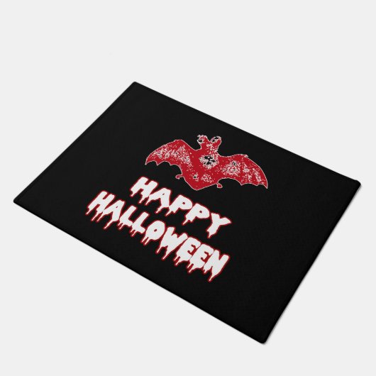 Bat Halloween Bat Kostüme Fußmatte (Schrägansicht)