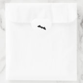 BAT-halloween Herz-Aufkleber (Tasche)