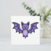 Bat - Halloween-Kreatur Einladung (Stehend Vorderseite)