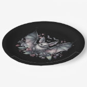 Bat Halloween Pappteller (Schrägansicht)