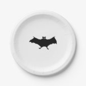 Bat Halloween Pappteller (Vorderseite)