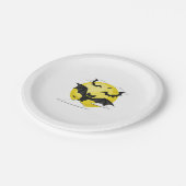 Bat Halloween Pappteller (Schrägansicht)