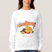 Bat Halloween-Party Skull Monogram Design Modern Sweatshirt (Vorderseite)