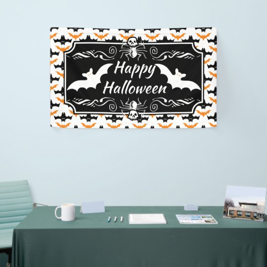 Bat Halloween Pattern Banner (Messeveranstaltung)
